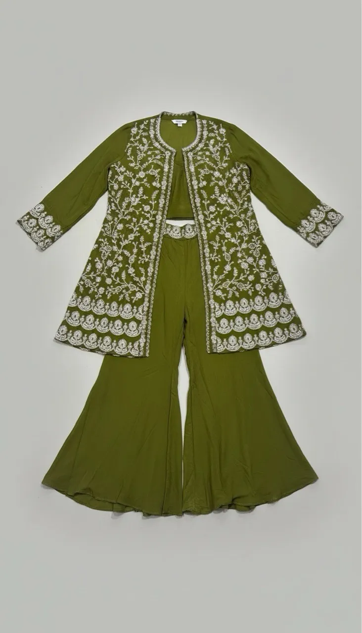 Silk Premium Indo-Western Three piece view 3