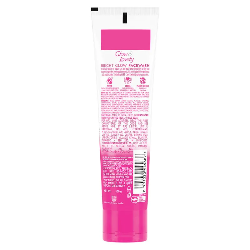 Glow & Lovely Bright Glow Face Wash 100 g view 2