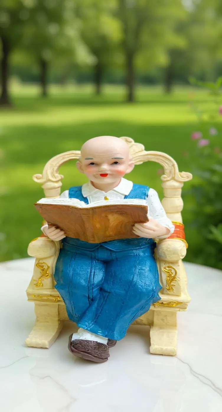 Porcelain Elderly Couple Figurines view 8