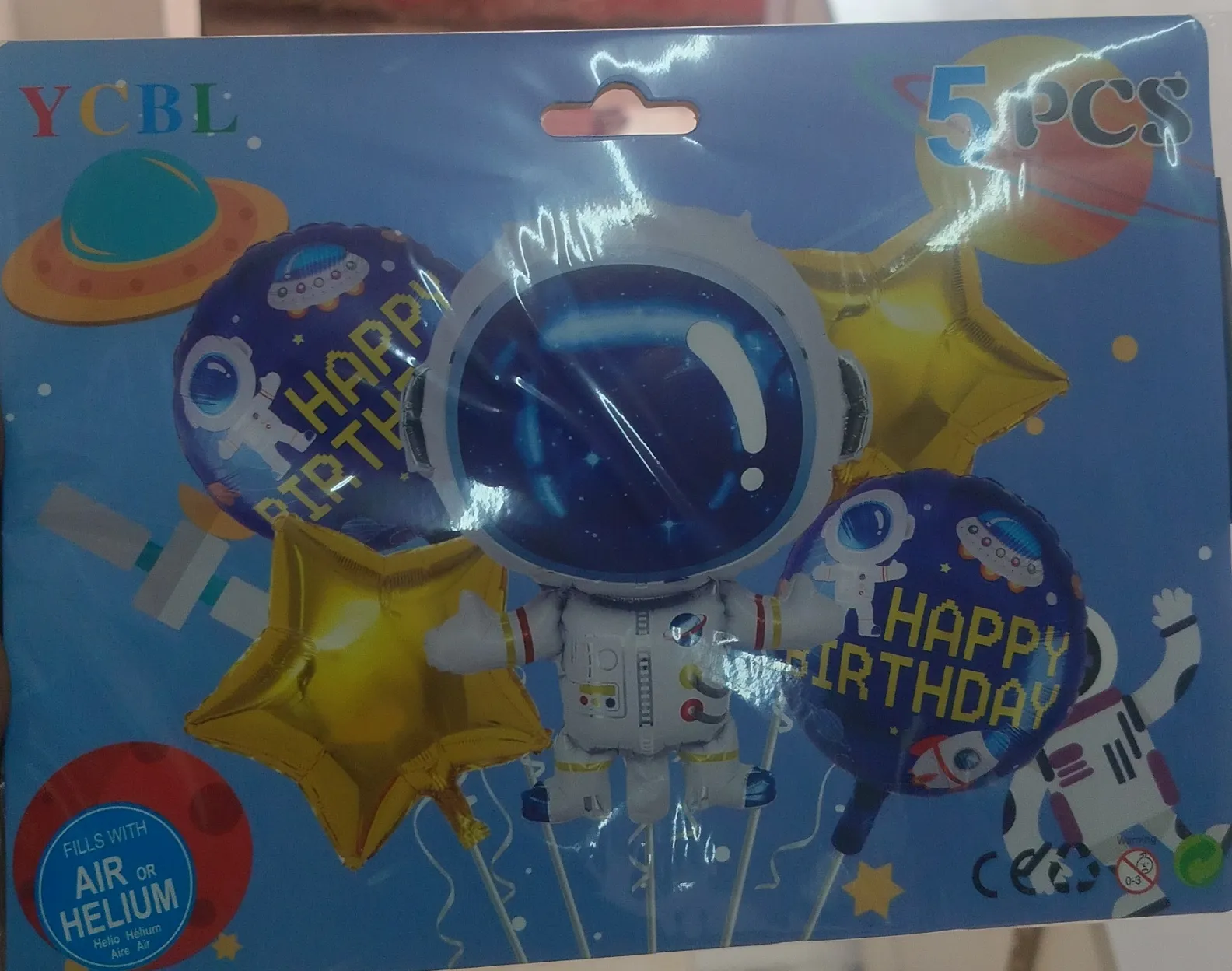 YCBL Space-Themed Birthday Balloons view 2