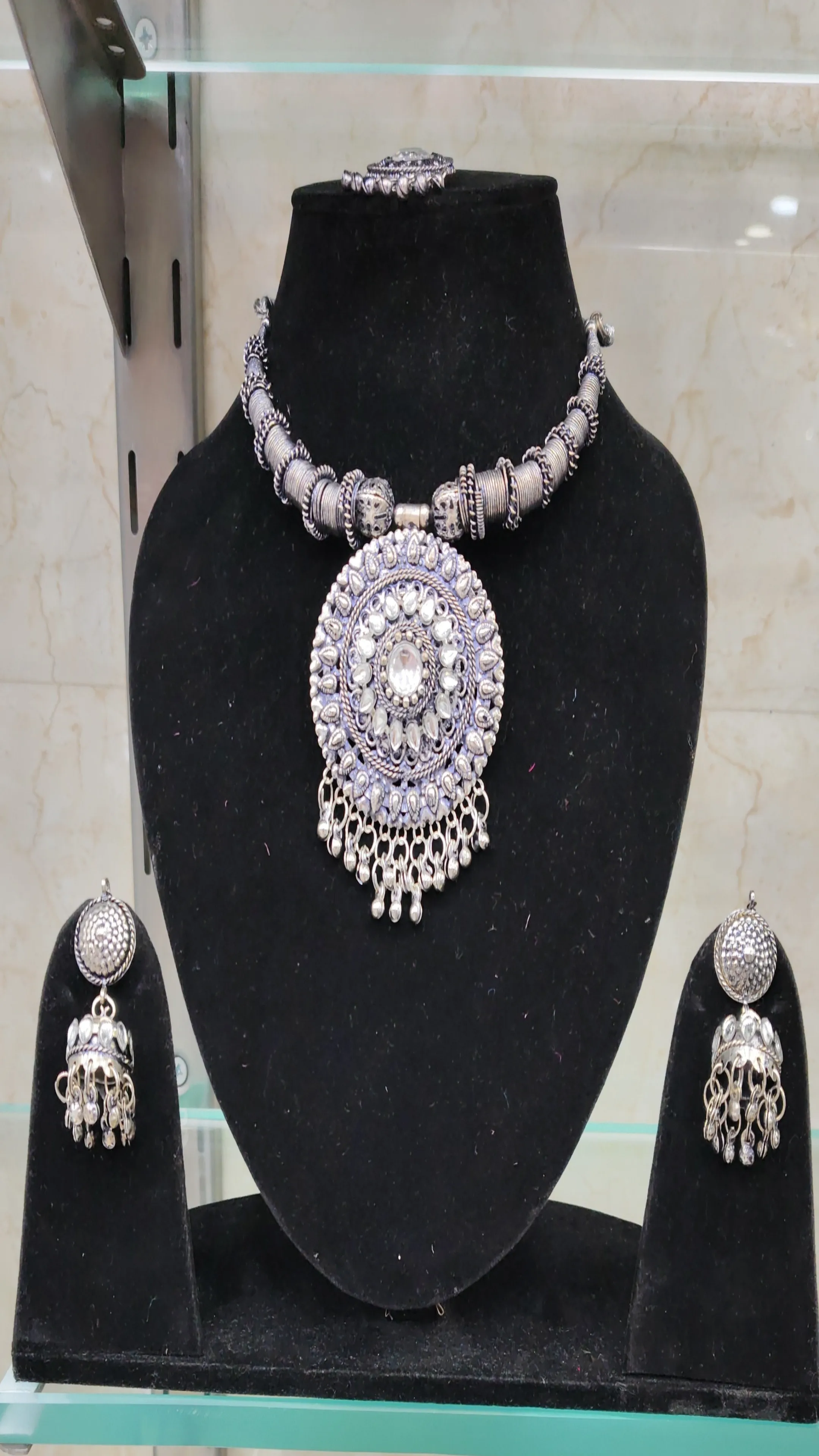 Oxidised Necklace Set view 2