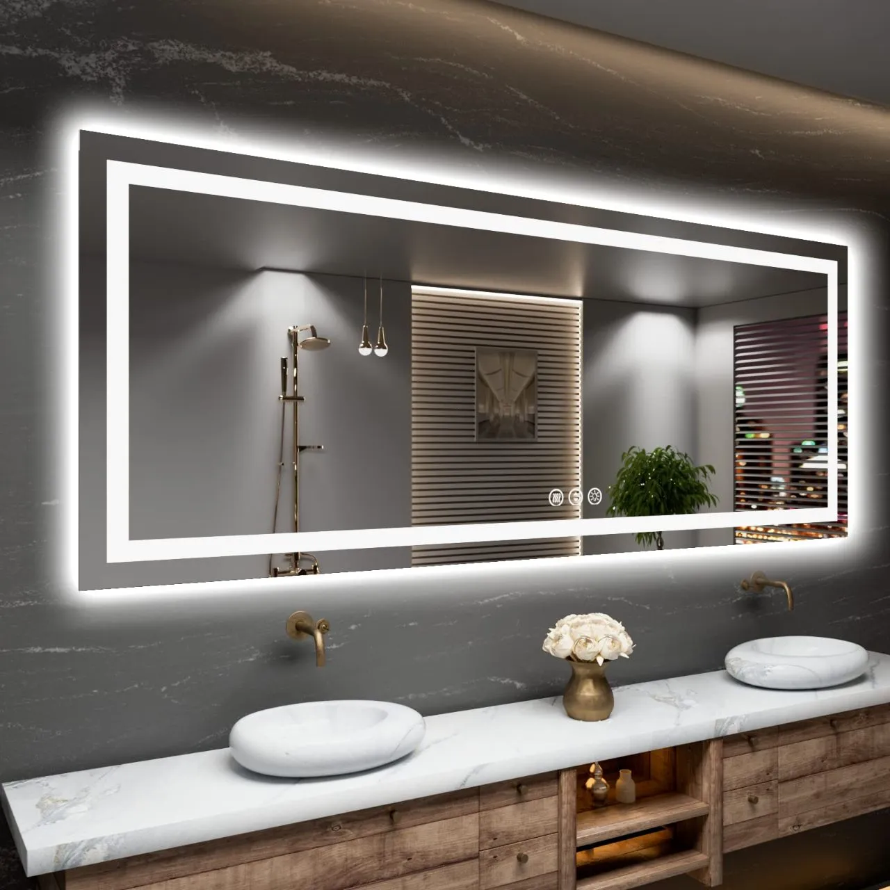 LED Mirror view 3
