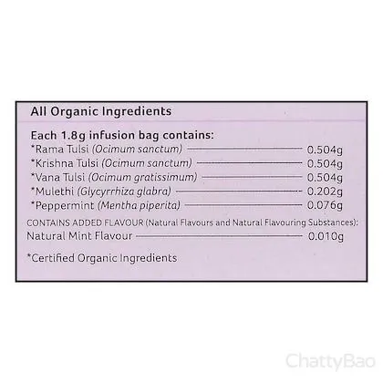 Organic India Tulsi Mulethi Tea Bags (Pack of 25) view 4