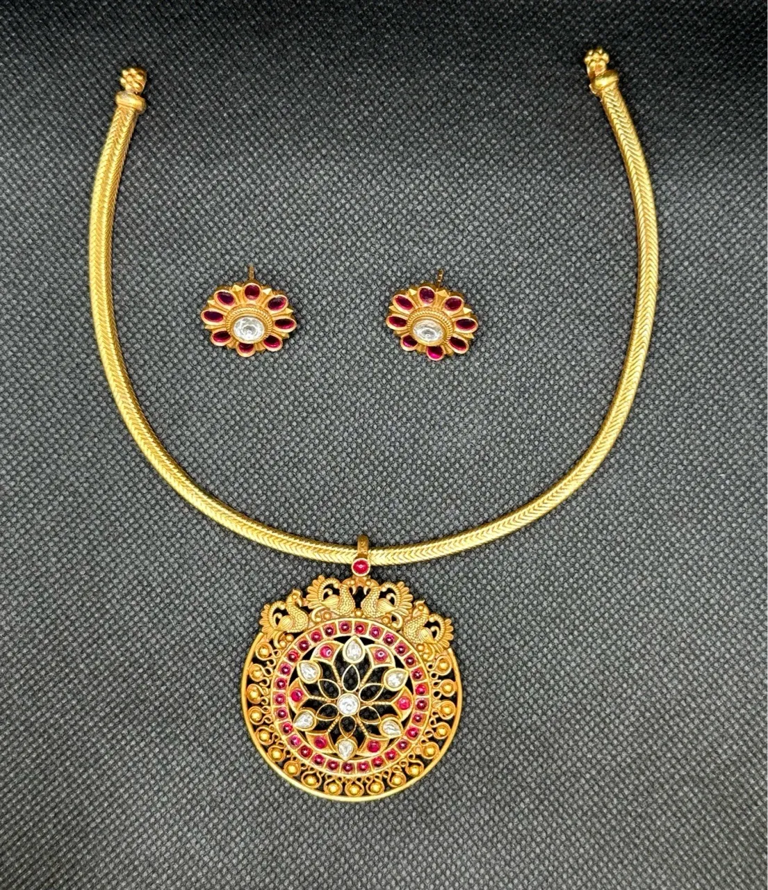 Gold Plated Necklace Set view 3