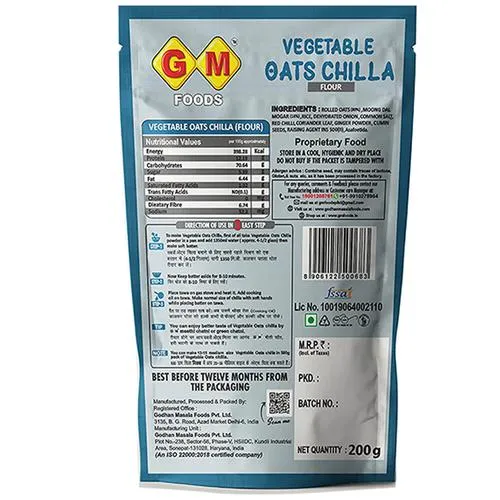 Gm Foods Vegetable Oats Chilla Flour 200 g view 2