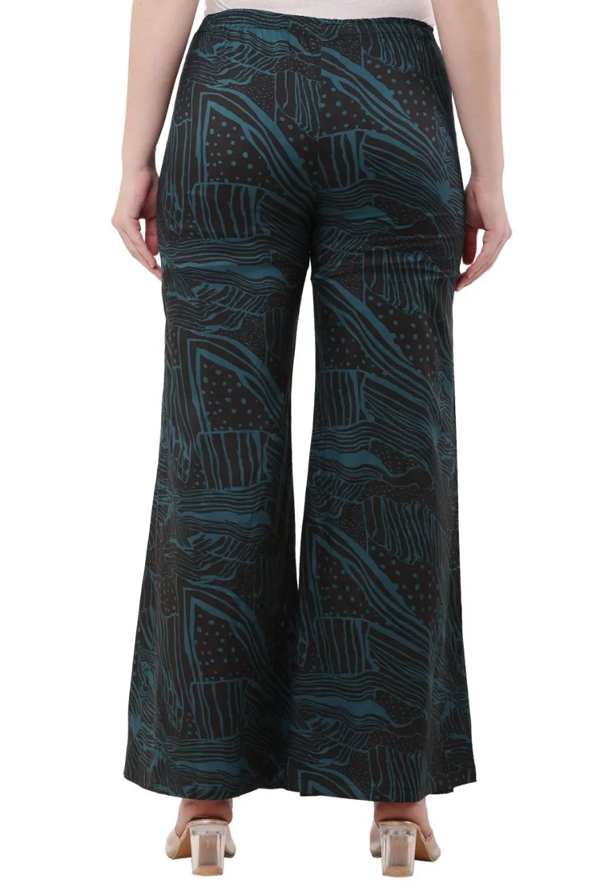 Printed Flared Trousers view 5