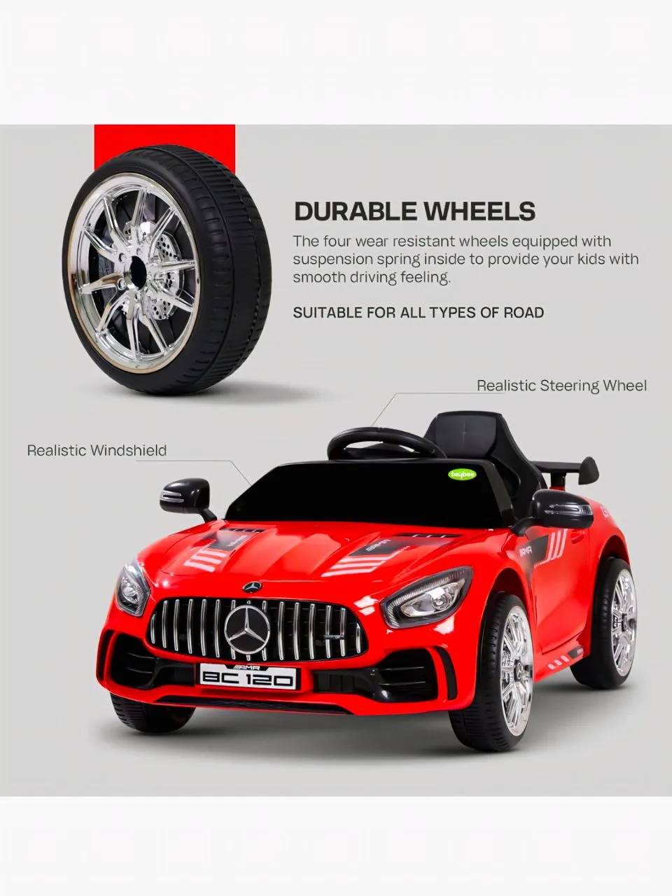 Mercedes-Benz AMG Ride-On Car Red view 6