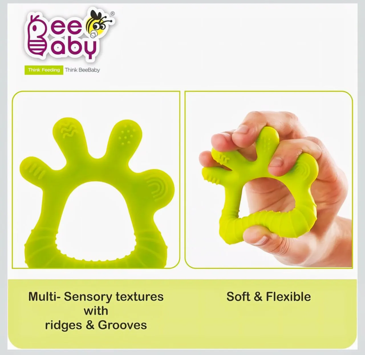 Baby Teether Finger Green view 5