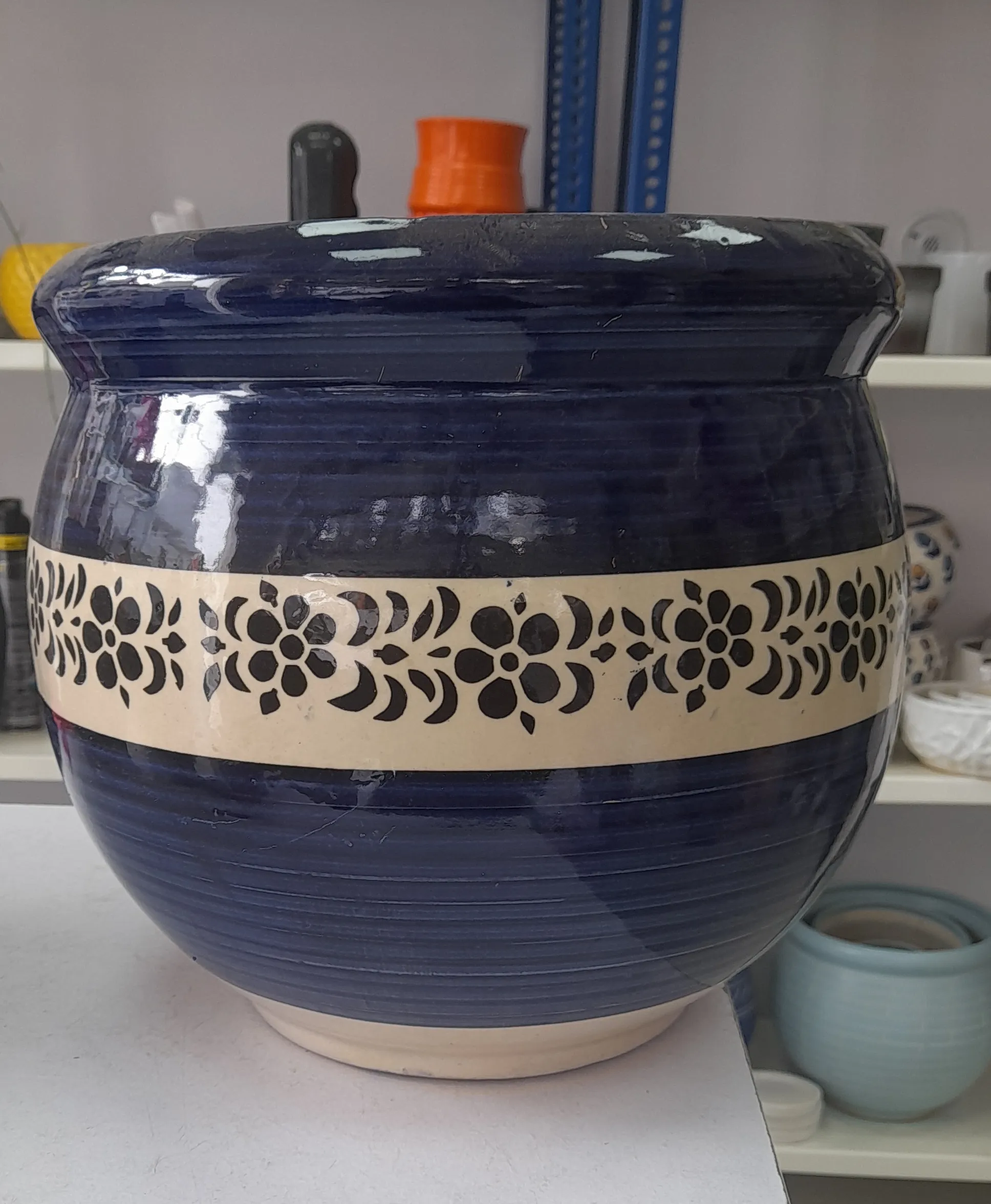 Decorative Ceramic Pot Set Of 3 view 2