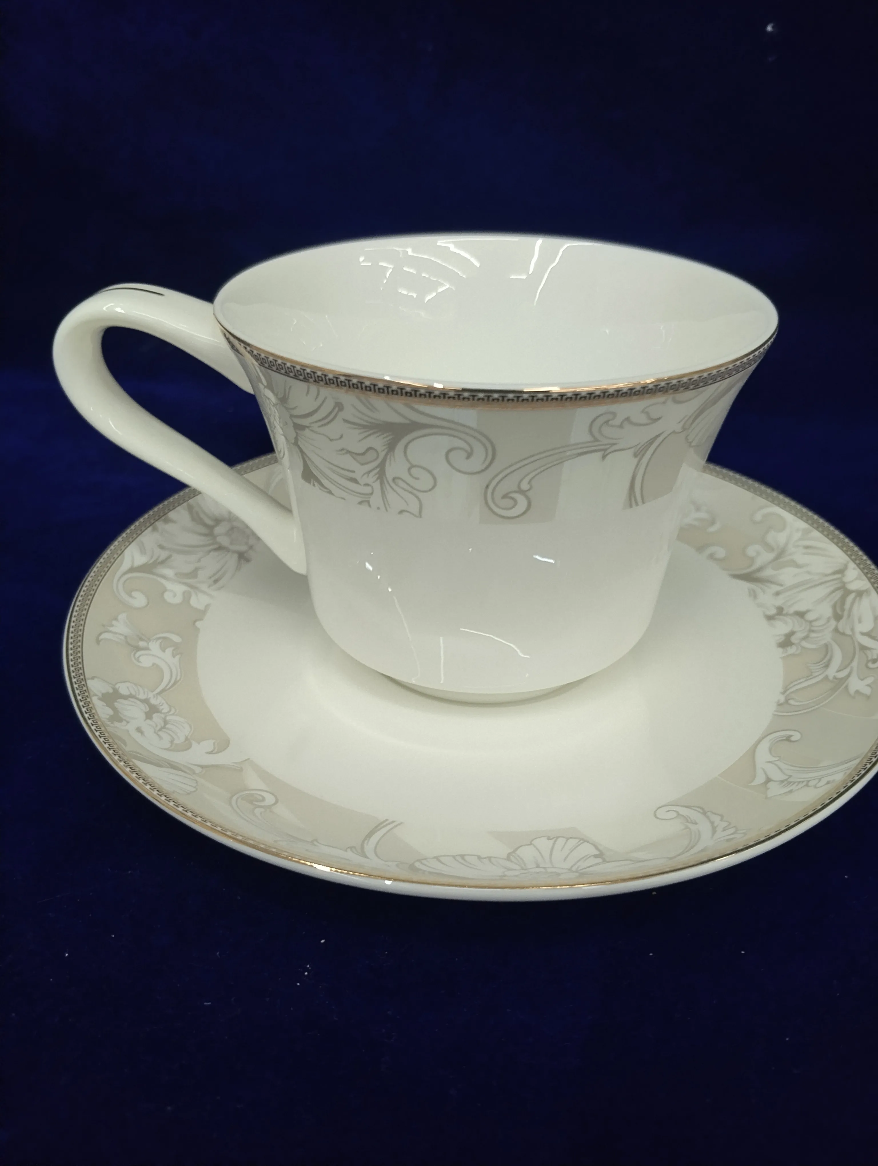 Elegant Teacup and Saucer view 2