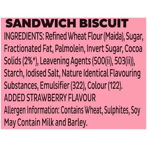 Cadbury Oreo Strawberry Flavour Biscuit 120 g view 2
