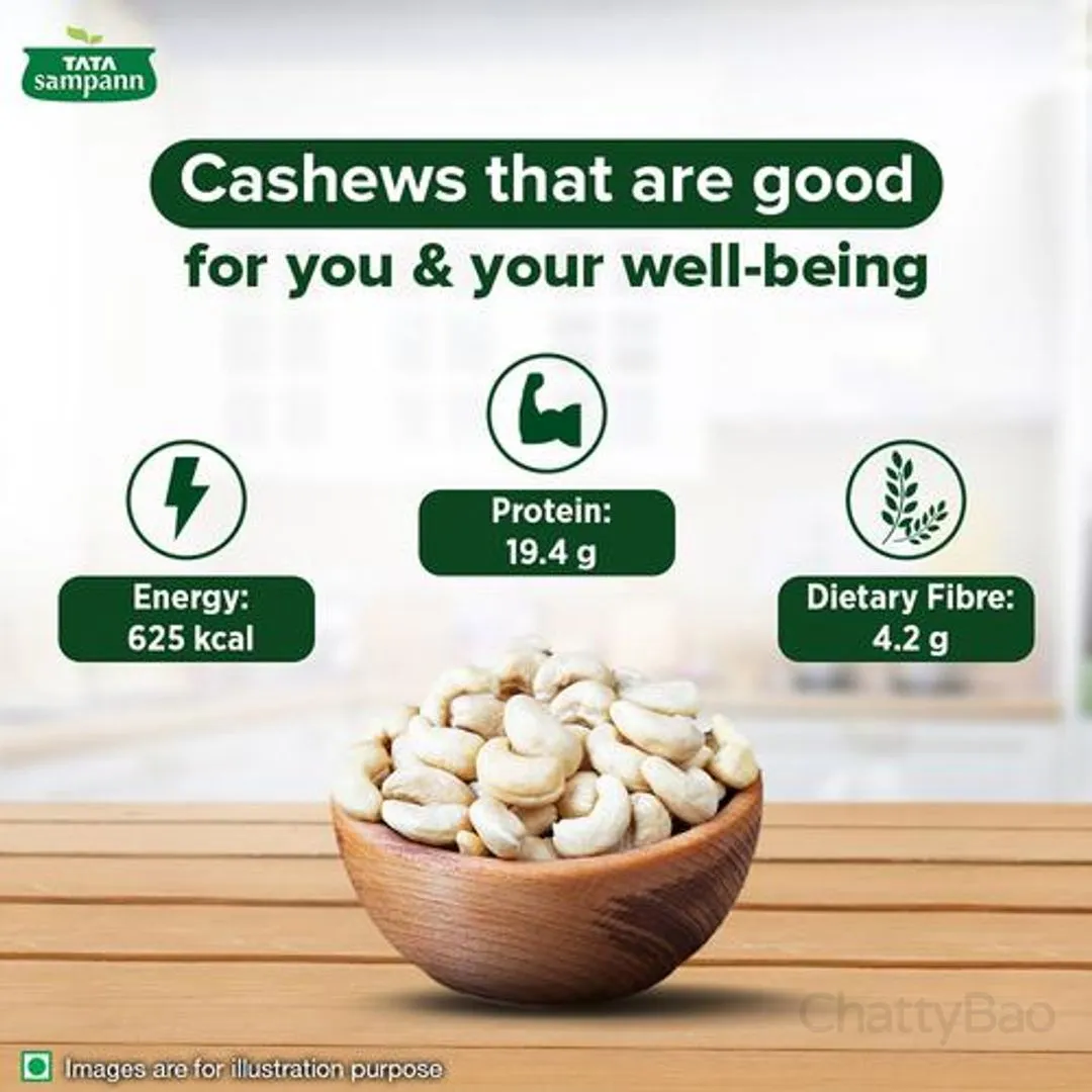 Tata Sampann Premium Cashews (Kaju) 500 g view 3