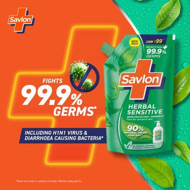 Savlon Herbal Sensitive Hand Wash 675 ml view 2