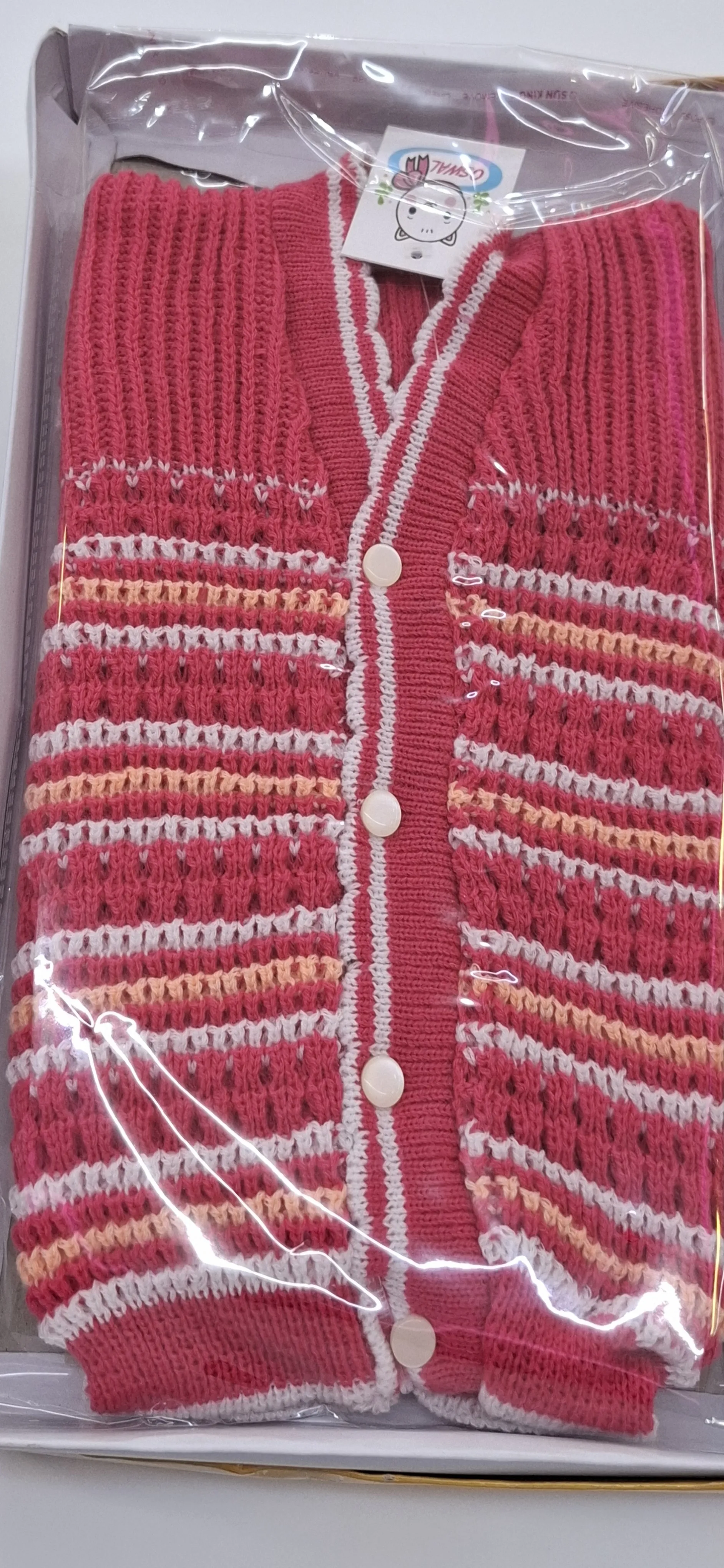 Kids Striped Woolen Sweater view 2