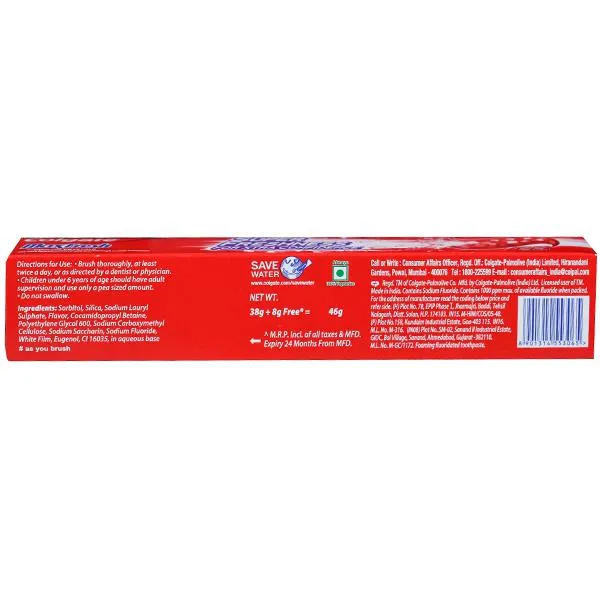 Colgate Max Fresh Anticavity Red Gel Toothpaste Spicy Fresh 38 g view 2