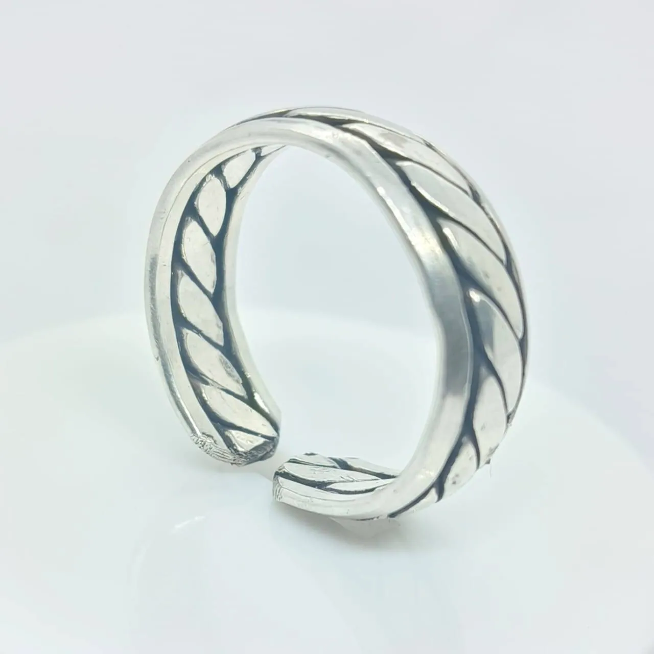 Silver Braided Band (AVSLR-31) view 4