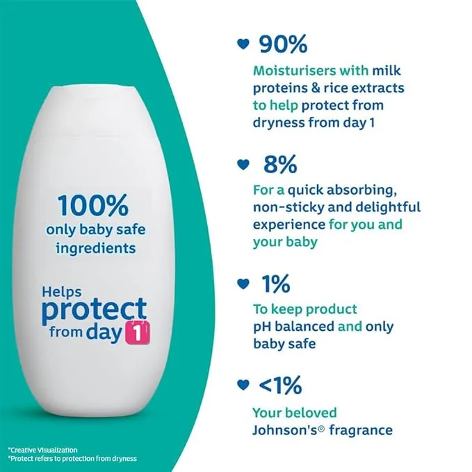 Johnsons Milk and Rice Baby Lotion 200 ml view 2