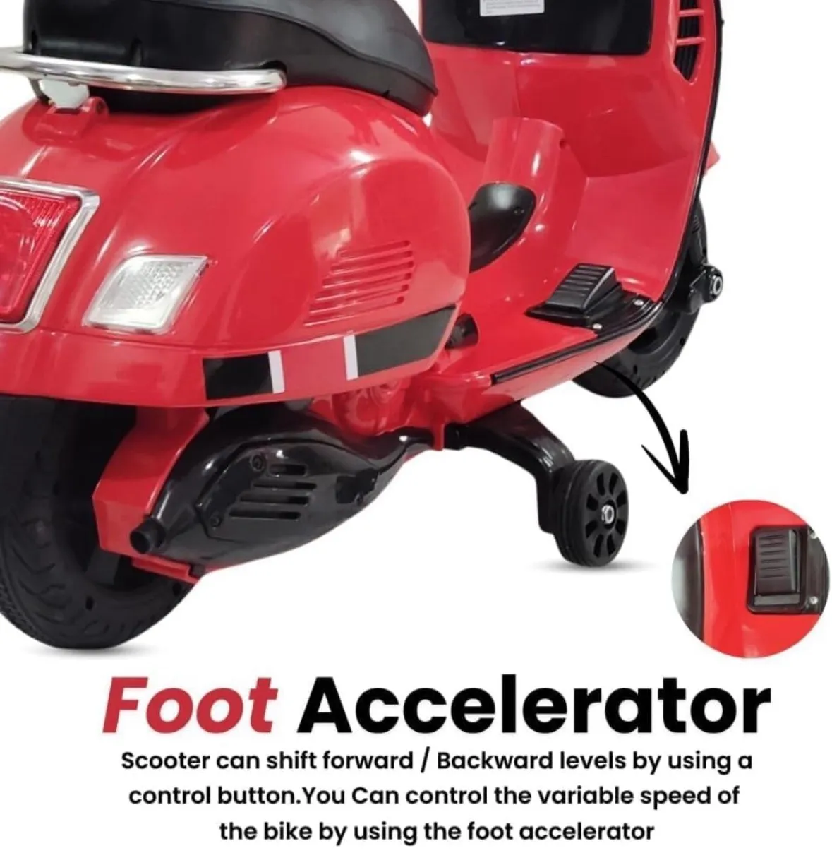 Battery Operated Scooter Vespa view 2