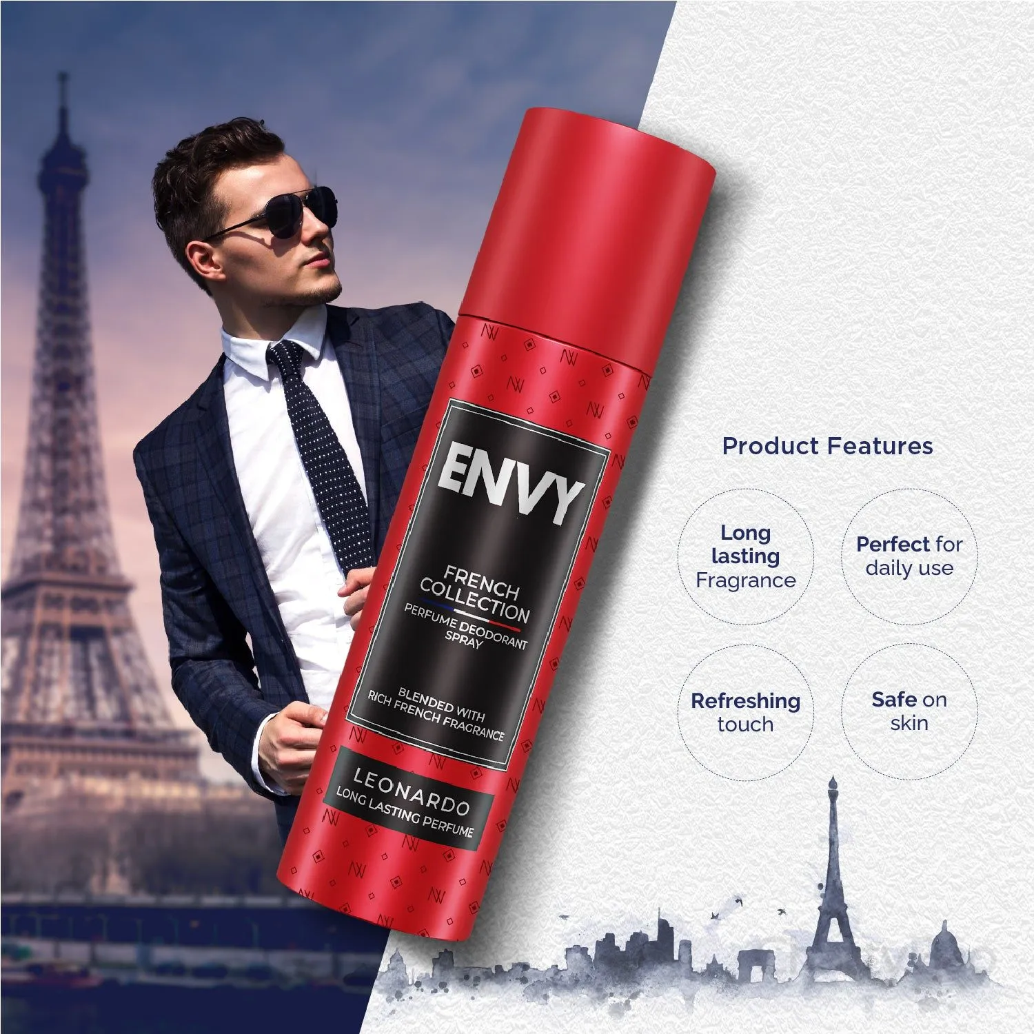 Envy French Leonardo Deodorant 120 ml view 3