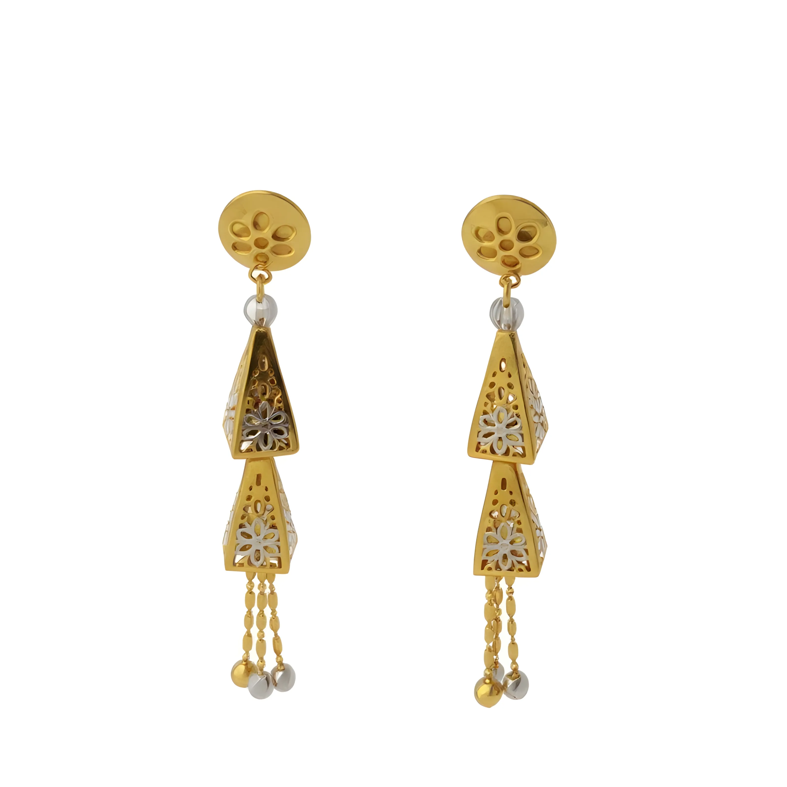 ERG44 18K Gold Earrings view 2