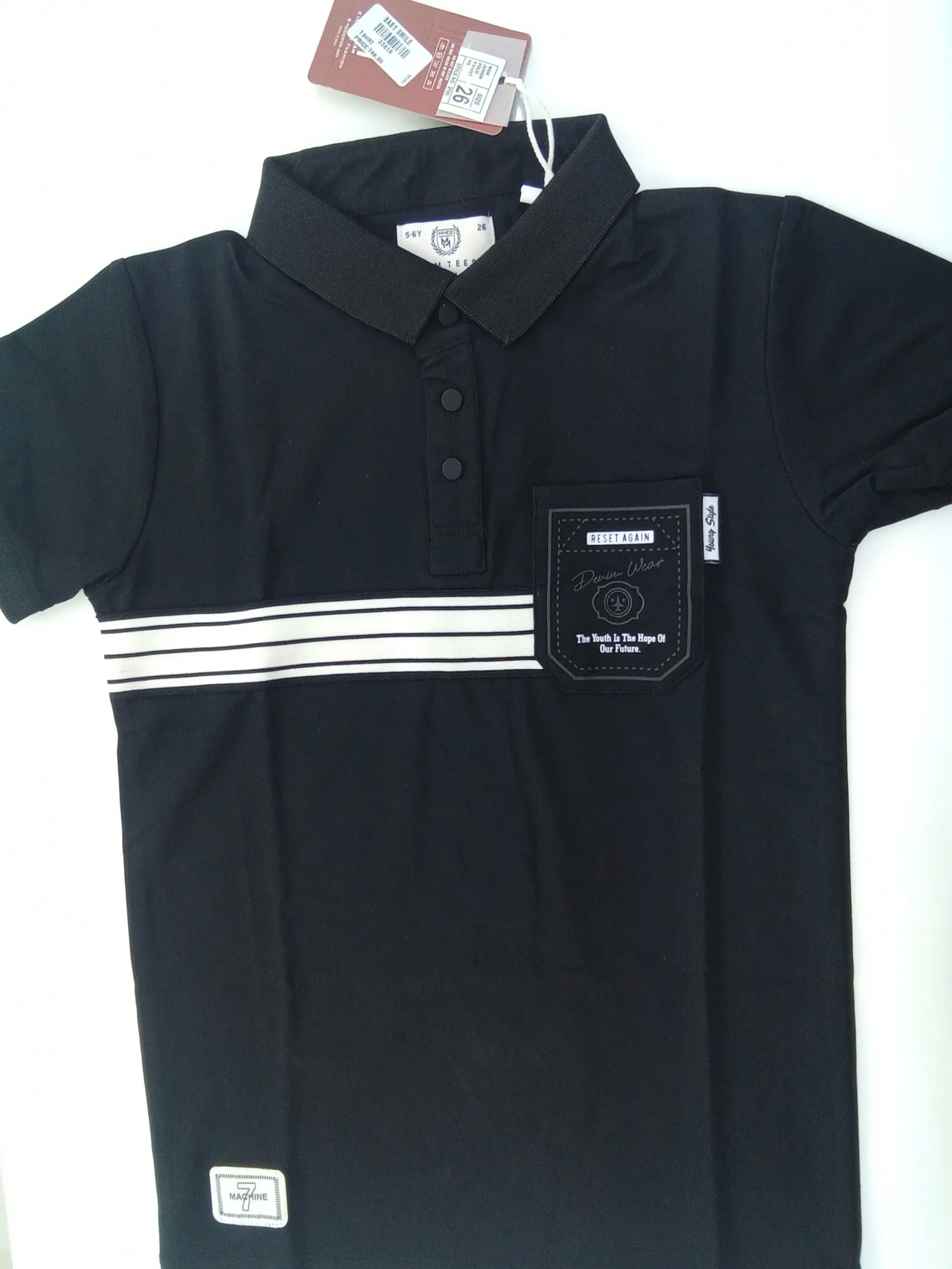 Boys T Shirt Blk view 3