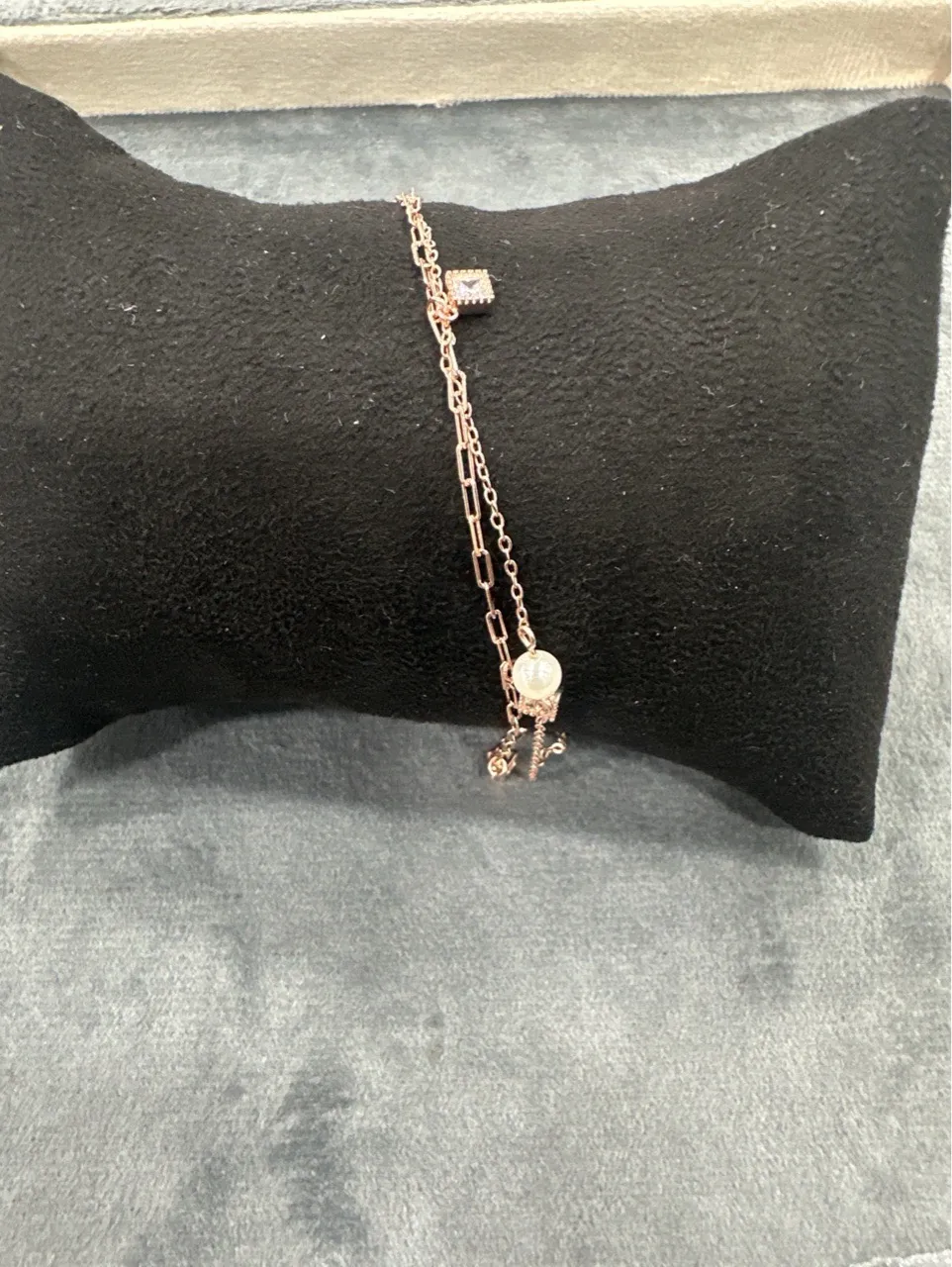Elegant Rose Gold Chains Bracelet view 2