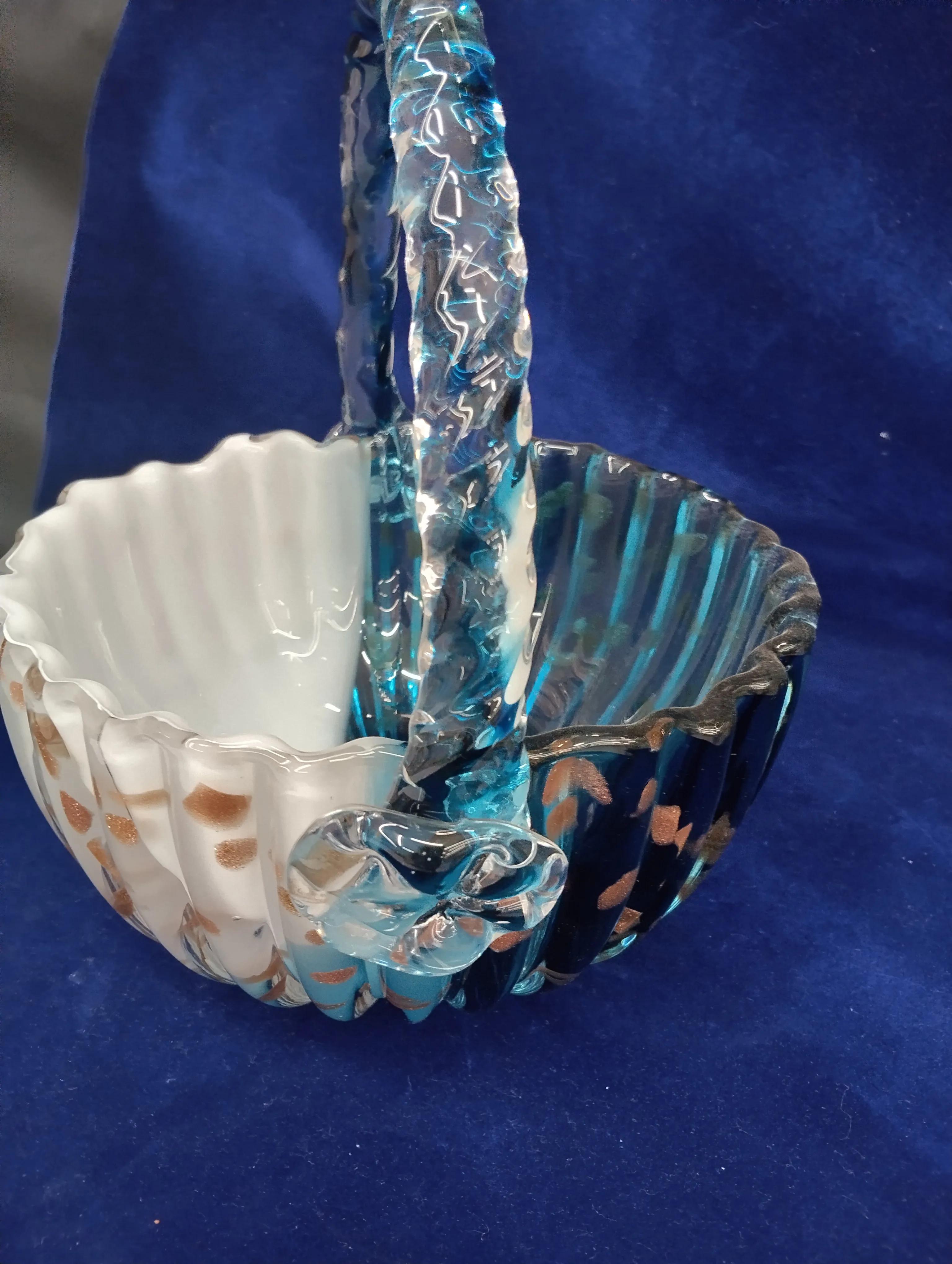 Art Glass Basket view 2