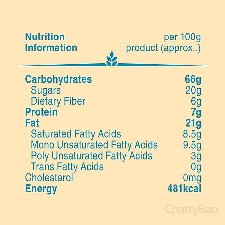 Britannia NutriChoice Oats Cookies - Milk Almond 75 g view 3