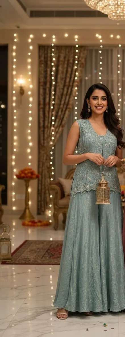 Elegant Embroidered Lehenga view 2
