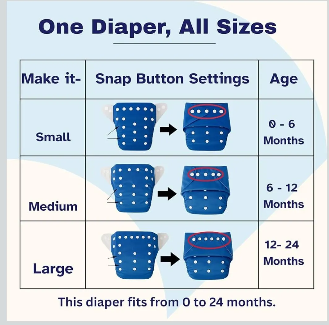 Reusable Cloth Diapers Pack Of N pack Of 4 view 3