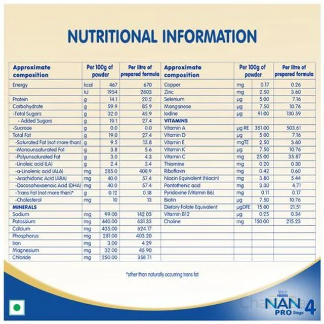 Nestle Nan Pro 4 Formula Powder 18 Months to 24 Months 400 g view 3