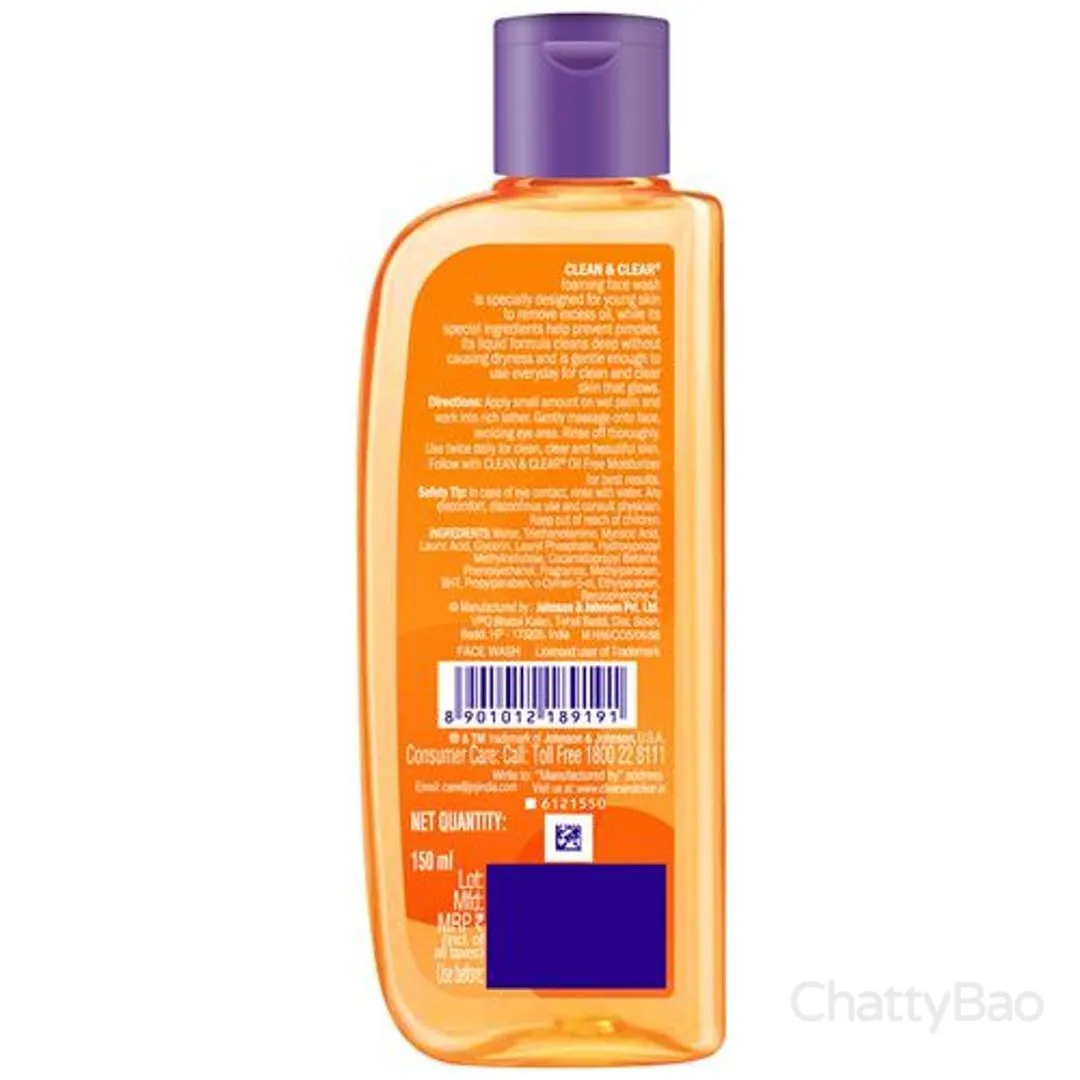 Clean & Clear Foaming Face Wash 150 ml view 2