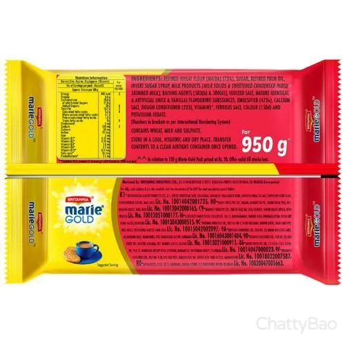 Britannia Marie Gold Biscuit 950 g view 2