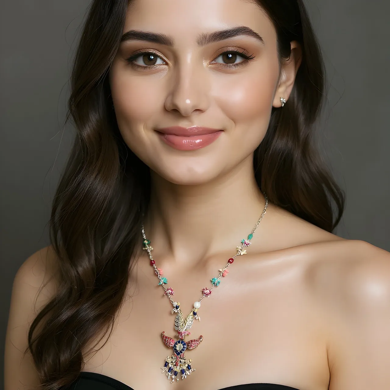 Multicolored Gemstone Necklace