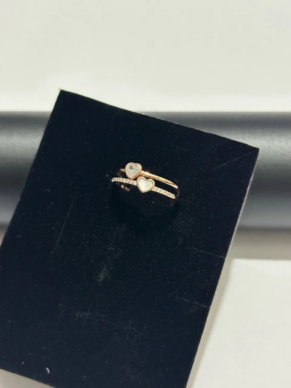 Heart Detail Ring Rose Gold view 3