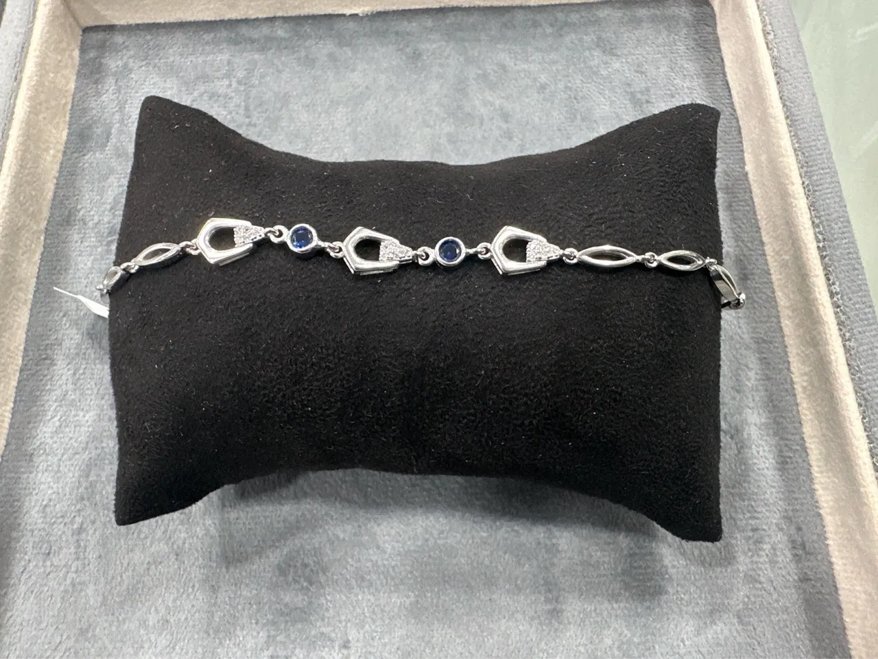 Silver Sapphire Bracelet view 2