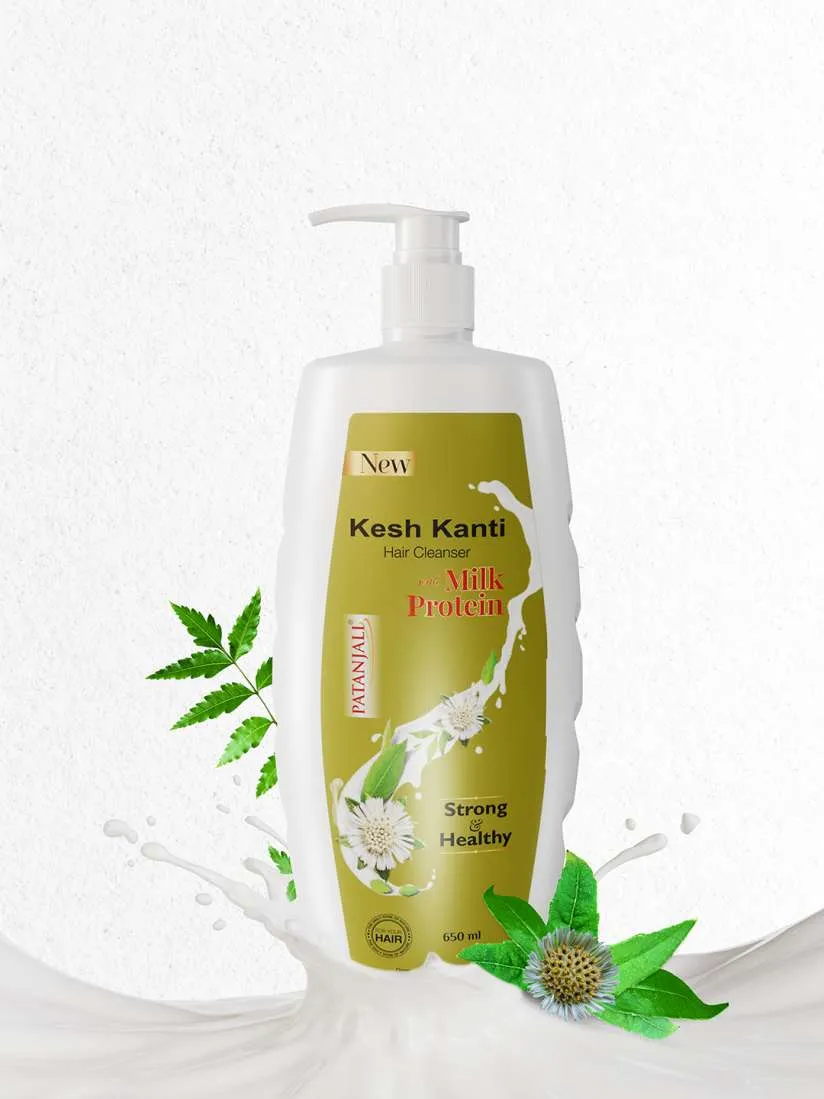 Patanjali Kesh Kanti Milk Protein Hair Cleanser 450 ML