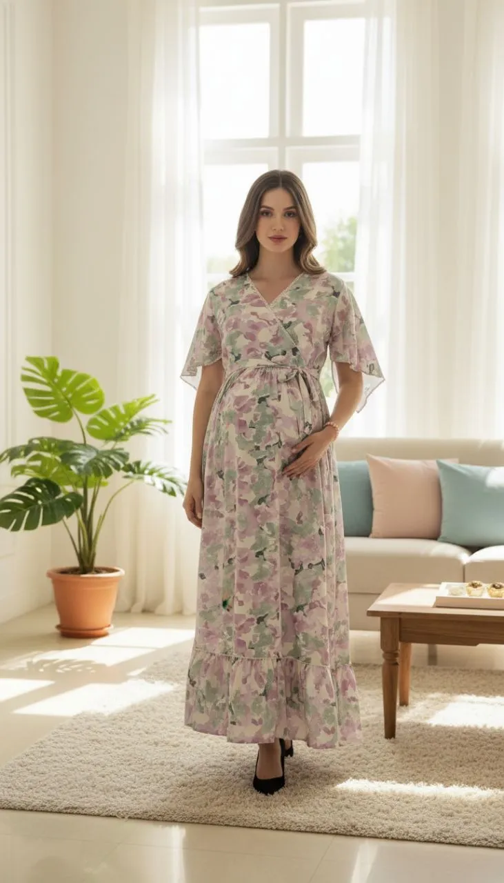 Minelli Maternity Long Gown view 3