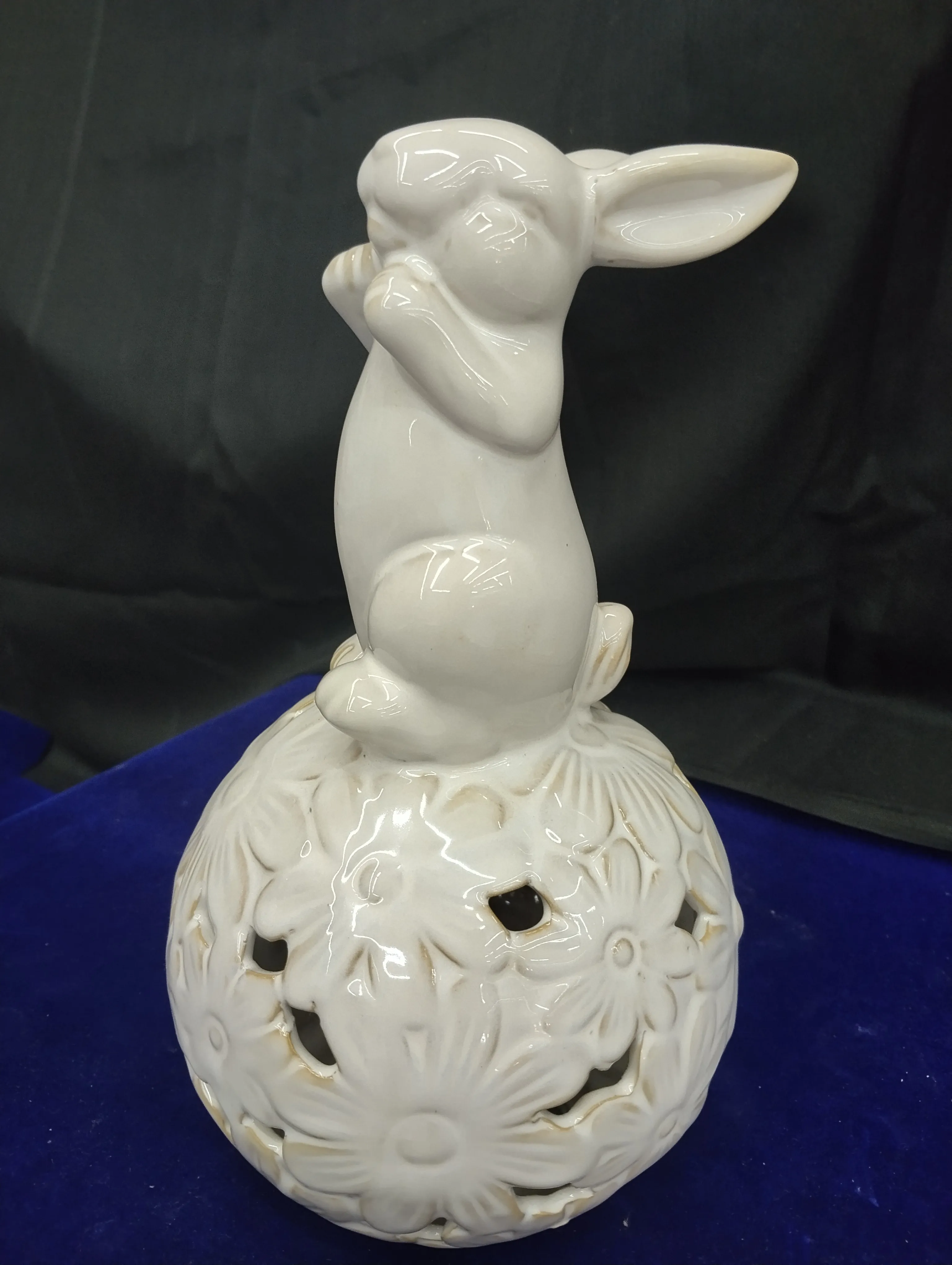 Ceramic Bunny Figurine view 2