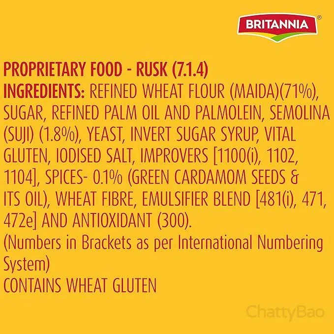 Britannia Toastea Premium Bake Rusk 250 g view 5