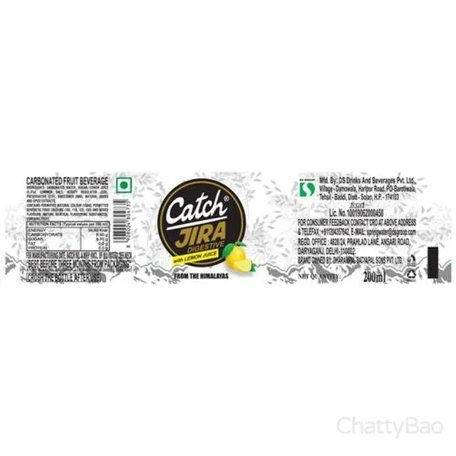 Catch Jira Digestive Cold Drink 200 ml view 2