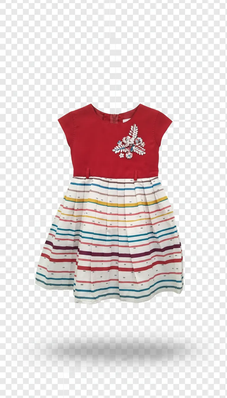 Girls Cotton Frock:R view 2
