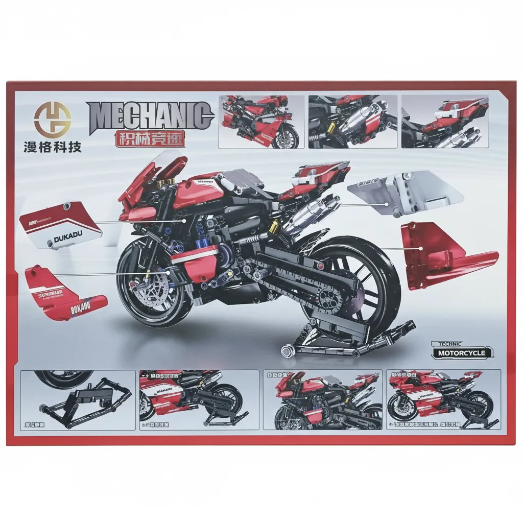 Mechanic Change Dukadu Motorcycle Model view 2