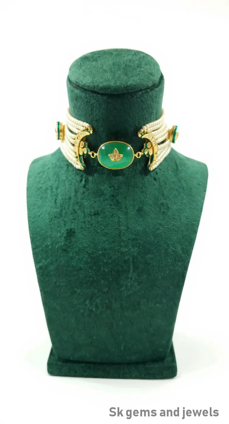 Pearl Dragon Choker view 2