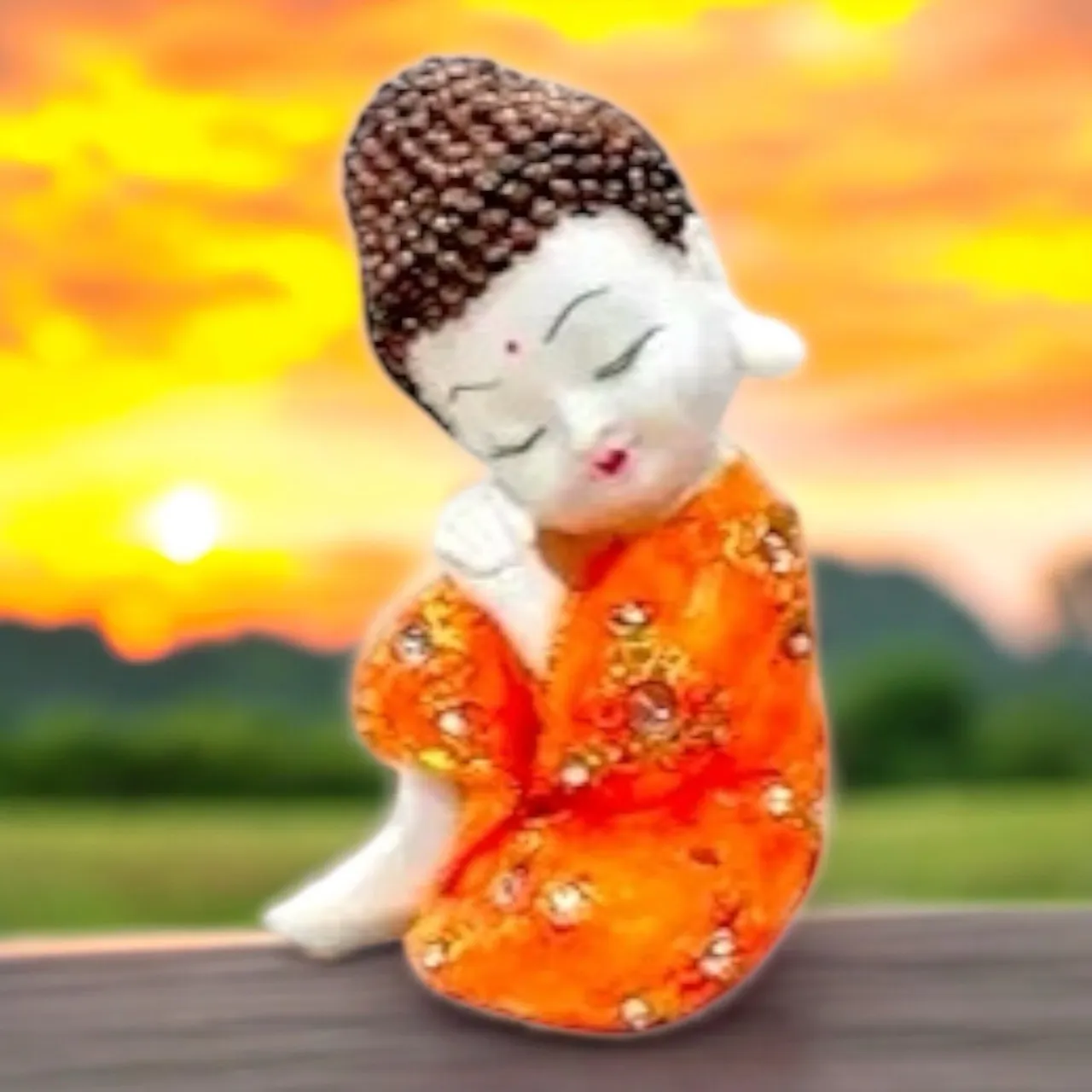 Decorative Buddha Figurine view 3