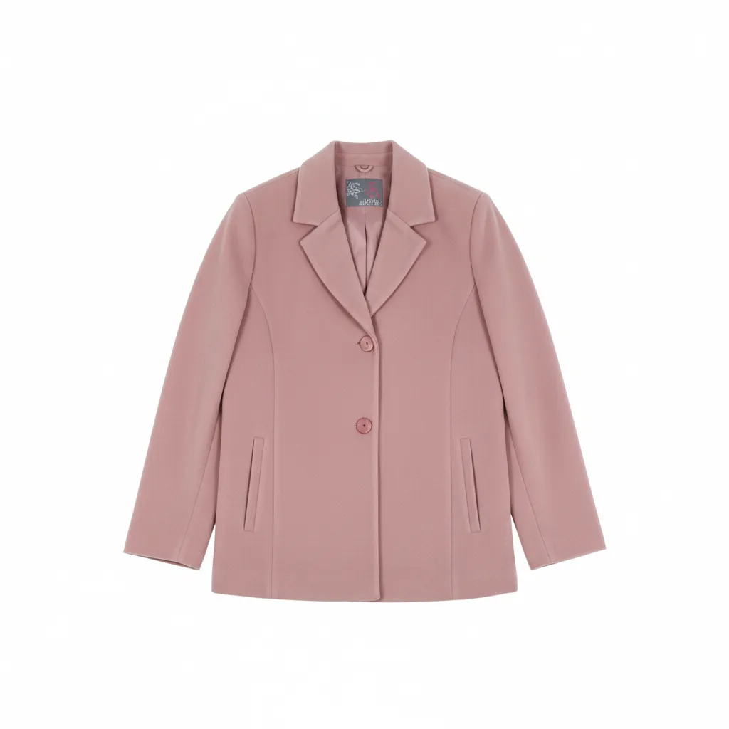 Pink Woolen Coat view 2