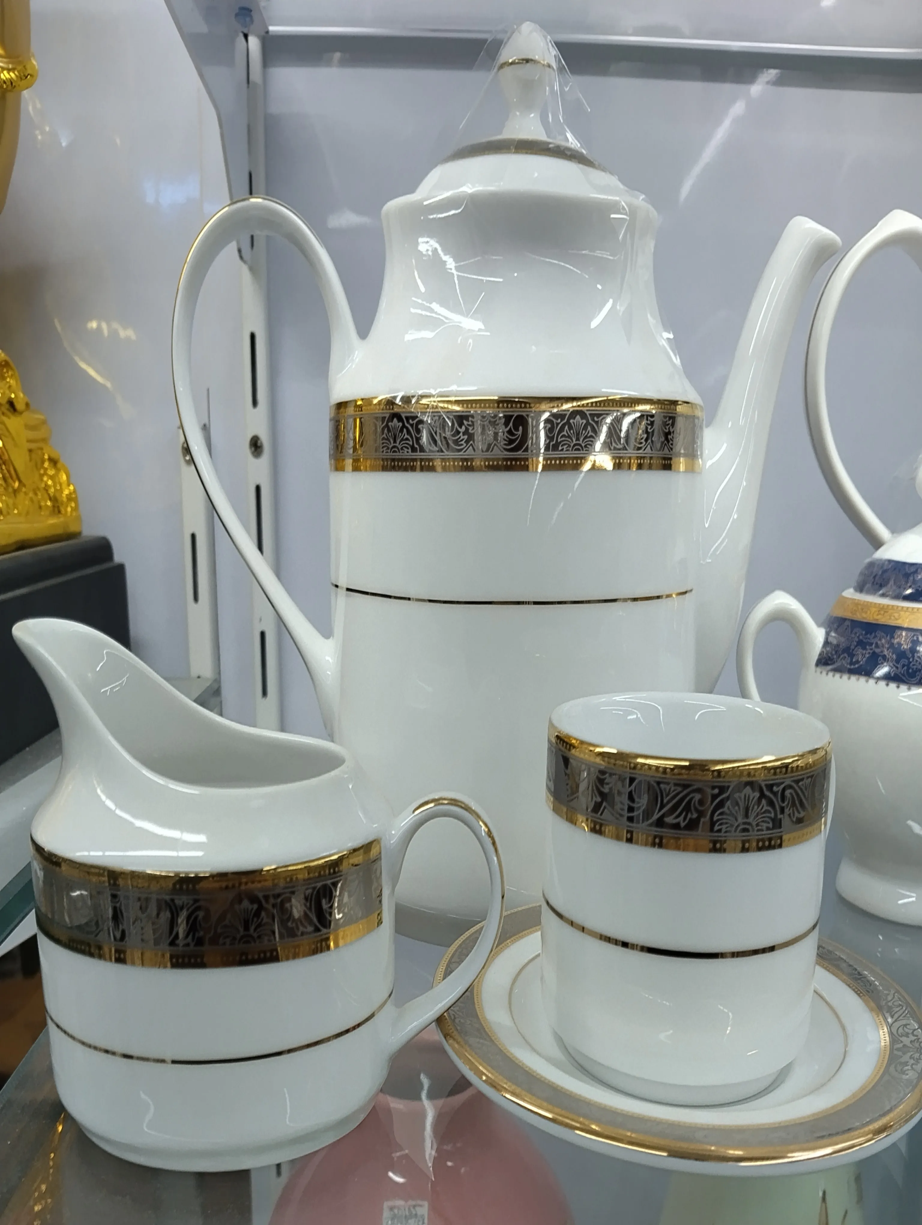 Decorative Porcelain Tea Set view 2