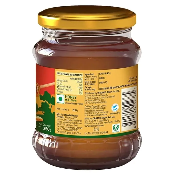 Organic India Honey Wild Forest 250 g view 2