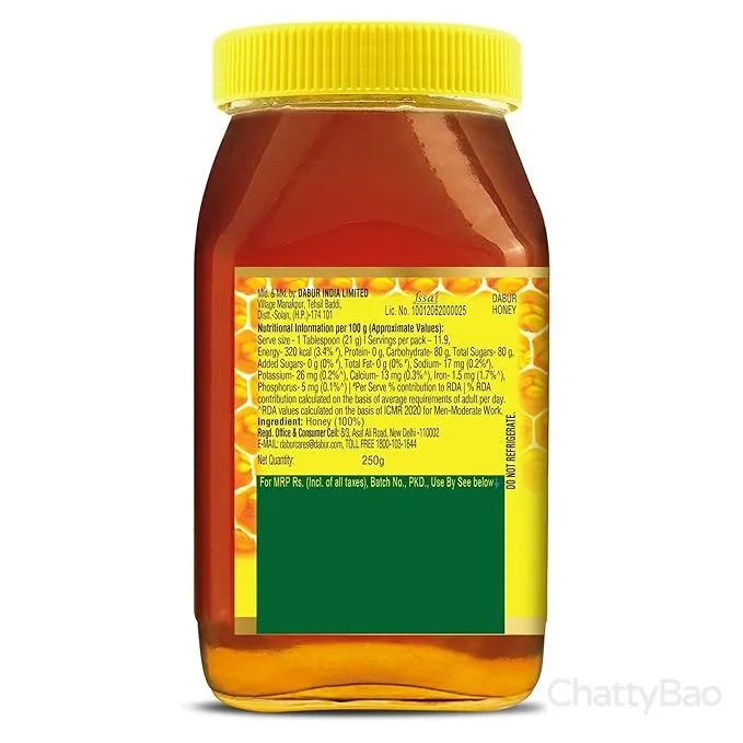 Dabur 100% Pure Honey 250 g view 4