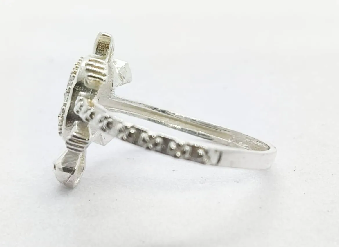 Silver Turtle Ring (AVSR-99) view 4